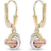 LeCalla 925 Sterling Silver Leverback Drop Earrings | Lightweight Italian Teardrop Dangle Earring for Women