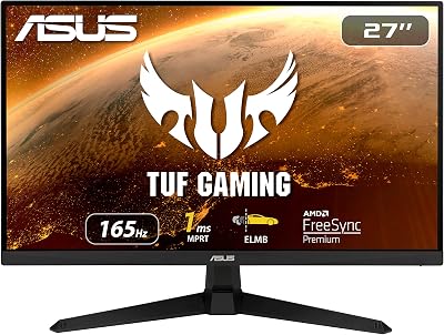 ASUS VG278QR 27" Full HD 165Hz Gaming Monitor 1ms ELMB FreeSync HDMI Built-in