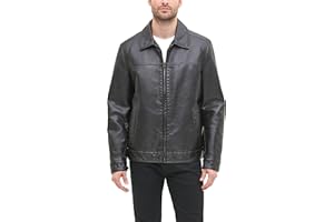 Tommy Hilfiger mens Classic Faux Leather JacketFaux Leather Jackets