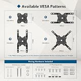 BONTEC TV Wall Mount 13-42 Inch Full Motion Tilt Swivel 360° VESA 200x200 view 8