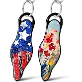 MUNIO Self Defense Keychain Bundle for Couples &ndash; Non-Lethal Personal Safety Keychains for Men &amp; Women, TSA Approved, Made in USA, Painted Bloom and Urban Patriot Designs