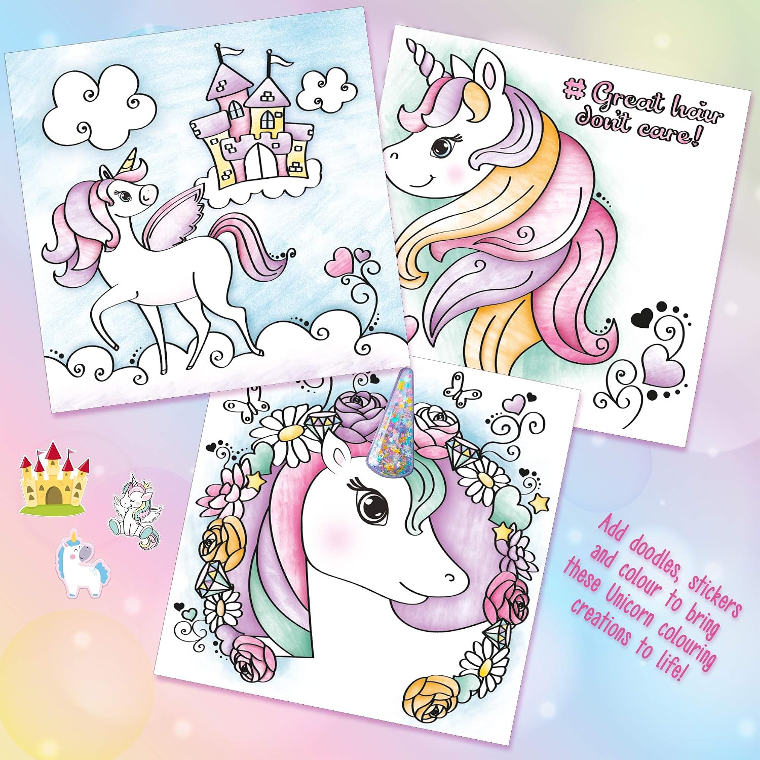 abeec Unicorn and Sticker Book – Kids Activity Pack Containing ...