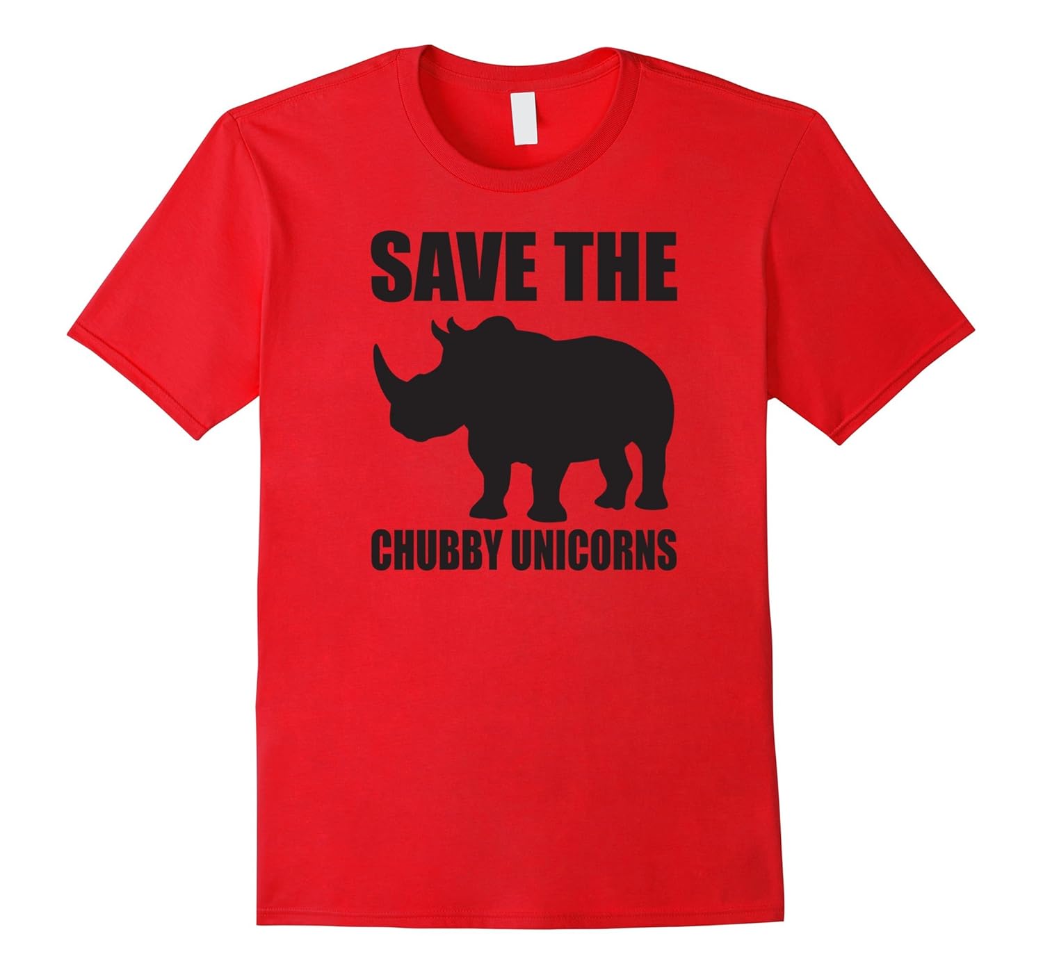 Save The Chubby Unicorn Rhino T Shirt-Rose