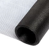 fowong Window Screen Mosquito Netting 90cm x 225cm Black Polyester Insect Mesh