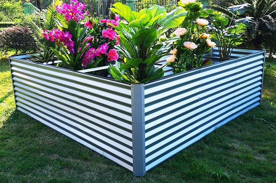OUTFLEXX - Jardinera de Esquina (Zincalume, 270 x 270 x 90 x 84 cm ...