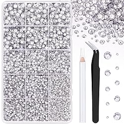 16000Pcs Resin Rhinestones with Tweezers for