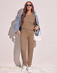 Ekouaer Women's Pajama Sets Casual 2Pcs Sleepwear