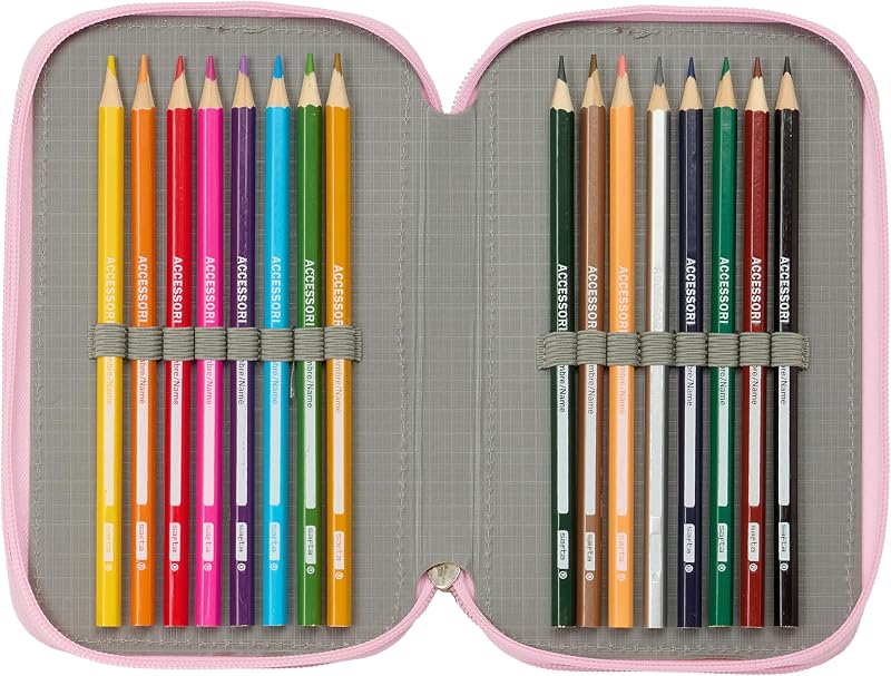 K-POP Demon Hunters - ICONIC - Astuccio scuola con 37 utili inclusi, astuccio per bambini, ideale per bambini dai 5 ai 14 anni, comodo e versatile, resistenza, 12,5 x 5,5 x 19,5 cm — foto 5 di 6