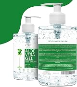 bleu & marine Bretania Organic Aloe Vera Gel 500ml Pure Natural Aftersun Face view 5
