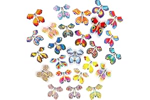 Yasdyri Flying Butterfly Toy for Kids 25PCS Flying Butterfly Surprise Box Flying Butterfly Cards Butterfly Surprise Toy for Book Card Birthday Surprise Gift ﻿