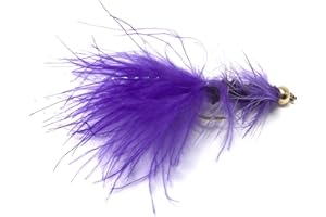 Feeder Creek Woolly Bugger Fly Fishing Flies for Trout, Bass and Salmon- 12pc Handmade Wet Flies for Fly Fishing in Various Patterns/Colors | Streamer Flies