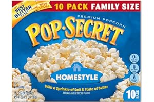Pop Secret Popcorn, Homestyle, 10-Count Box (32 Ounces)