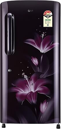 LG 215 L 4 Star Direct Cool Single Door Refrigerator(GL-B221APGX.DPGZEBN, Purple Glow,Smart Inverter Compressor)
