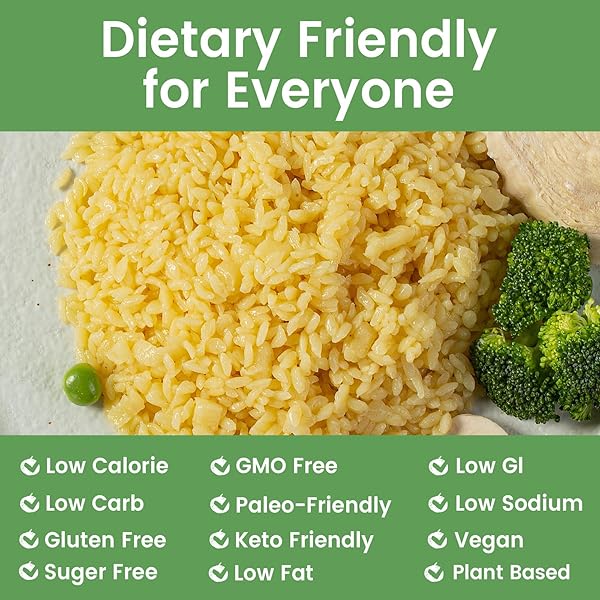 HETHSTIA KONJAC RICE, 10 PACKS SHIRATAKI RICE WITH OAT FIBER, VEGAN, LOW CALORIE FOOD, GLUTEN FREE, FAT FREE, KETO FRIENDLY, LOW CARBS, HOLIDAY GIFTS, HEALTHY DIET