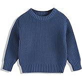 YOUNGER STAR Toddler Baby Girls Boys Knit Sweater Pullover Long Sleeve Sweatshirt Fall Winter Clothes