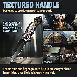 Patriotic Legal Pocket Knife Bald Eagle