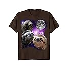 Sloth Shirt - Three Sloths Moon Parody Meme Shirt