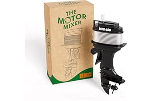 GENERIC The Motor Mixer by HMC - Wind-Up Outboard Mini Boat Motor Coffee Mixer Novelty Beverage Stirrer for Cups, Mugs, & Glasses Unique Drink Mixing Gadget Toy Perfect Stocking Stuffer or Holiday Gift