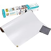 Post-it Dry Erase Whiteboard Film Surface for Walls, Doors, Tables, Chalkboards, Whiteboards, and More, Removable, Stain-Proo