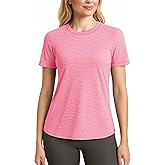 MAGCOMSEN Women's Short Sleeve T Shirts UPF 50+ Sun Protection Quick Dry Athletic Running Workout Tee Tops