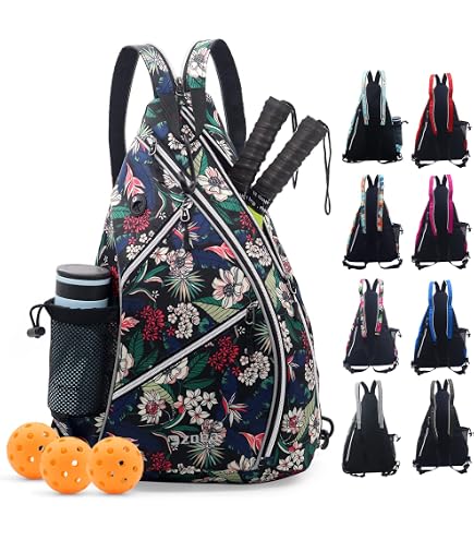 Sac à Dos Raquette JISADER – Tissu Oxford, Pour Tennis, Pickleball, Badminton, 40x28x15 Cm, Bleu