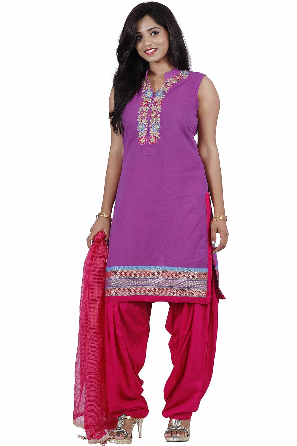 manmandir women's straight salwar suit