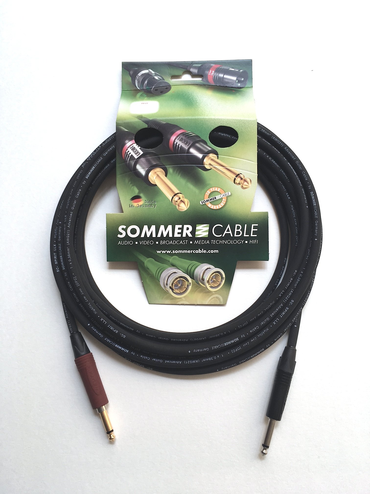 Sommercable Instrument SC Spirit LLX 'Low Loss with NP2X-BAG Jack/Jack NP2X-AU-Silent 6m