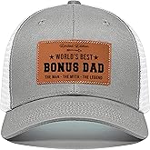 VIOZOFA Men's Hat Gifts - Men Cap Gifts for Christmas Father's Day Birthday Trucker Hat Leather Pattern Baseball Cap