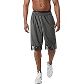 MA CROIX Mens Heavyweight Mesh Breathable Durable Zipper Pocket Basketball Gym Shorts