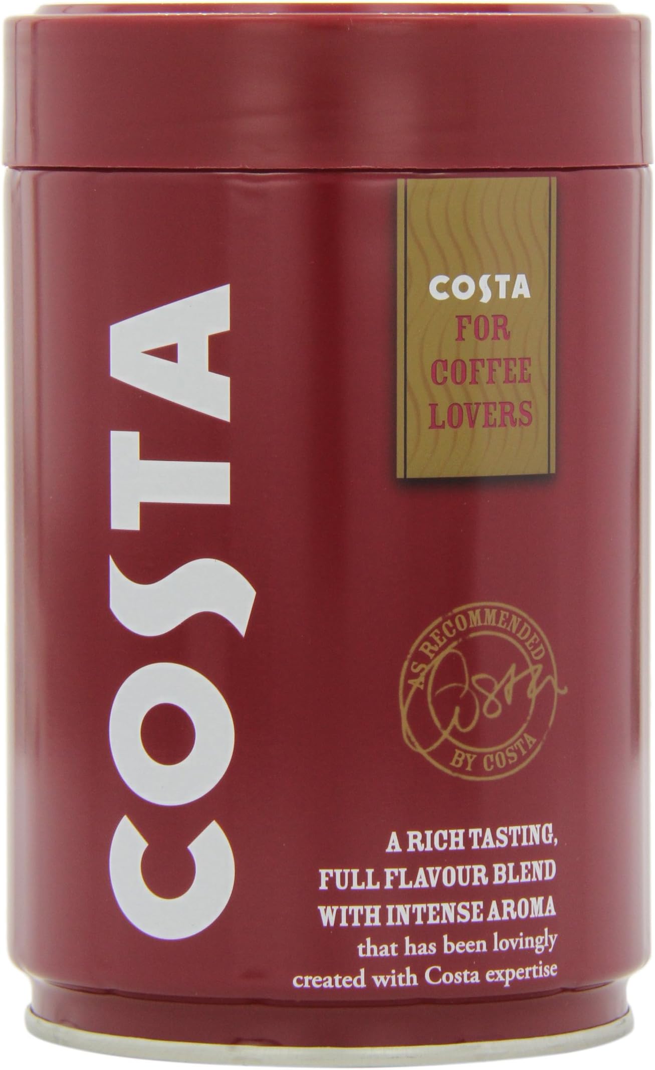 Costa Roast and Ground Coffee 250 g Tin (Pack of 6)