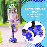 Hurtle 3-Wheel Tri Scooter with Seat Kids 4-7 Blue LED Lights view 7