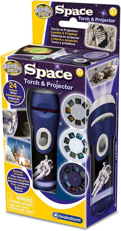 Brainstorm TOYS Space Torch and Projector with 24 NASA Images
