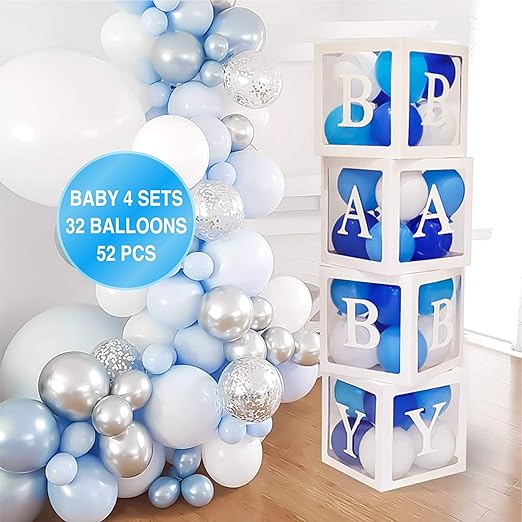 balloon filled baby blocks