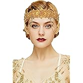 BABEYOND 1920s Flapper Headpiece Roaring 20s Headband Great Gatsby Headband for Women Vintage Hair Accessory