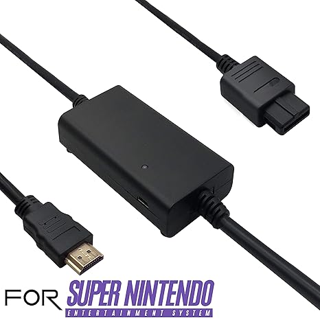 HD Link Kabel für Original Super Nintendo SNES & Super Famicom SFC Systemkonsole mit Kabelschildern 4 Stück