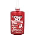 Loctite 135375 Red 262 High Strength Thread Locker, 300 degrees F Maximum Temperature, 250 mL Bottle