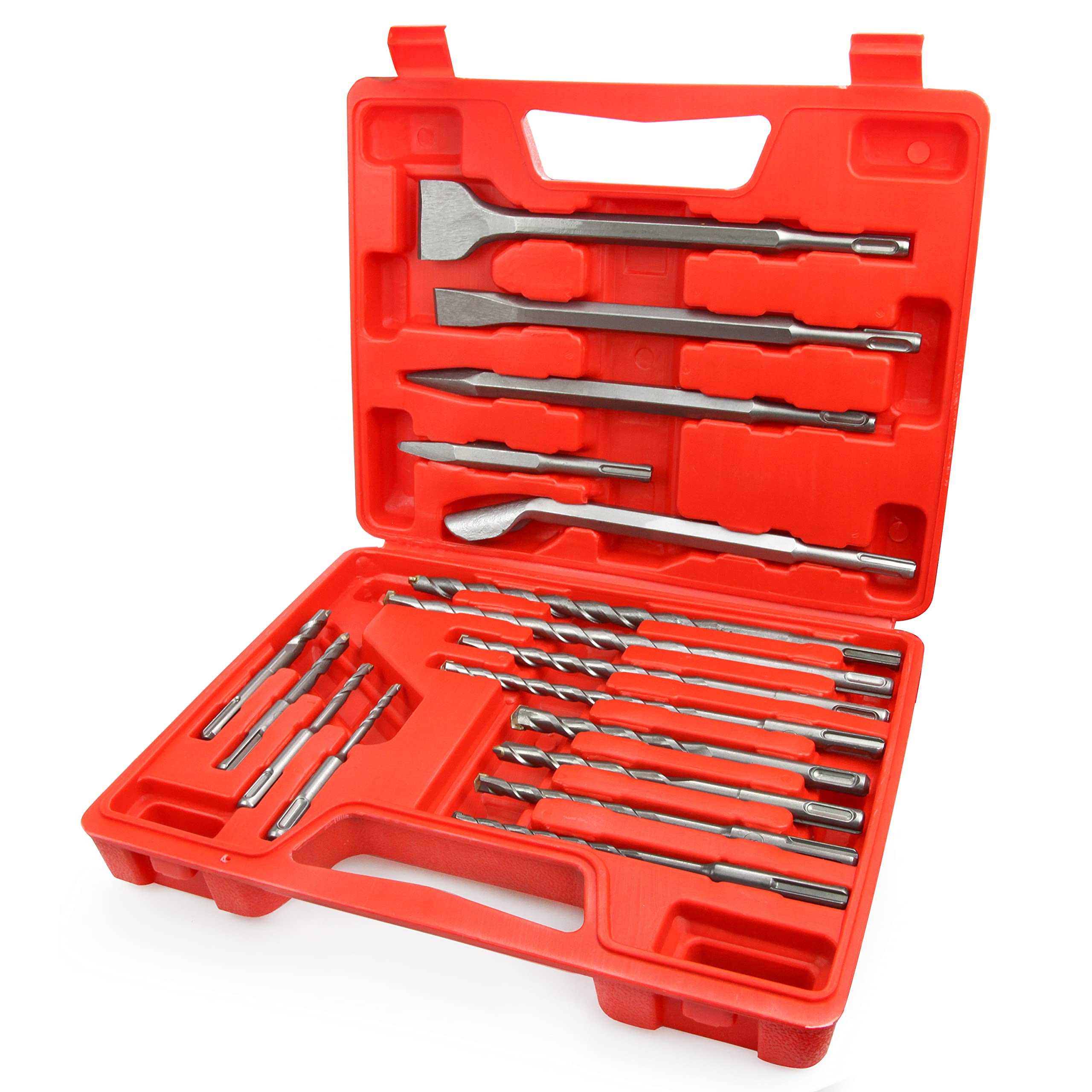 wesleydrill 17PCS Rotary Hammer & Chisels Masonry