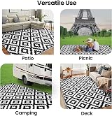 Albert Austin Large Outdoor Rug 150x250cm UV Resistant Waterproof Mat view 6