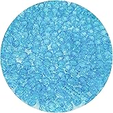 Daiyifiy 400pcs 8mm Acrylic Round Crystal Beads Faceted Spacer Color Beads for Jewelry Making DIY Bead Bracelet Necklace Earrings(Lake Blue)