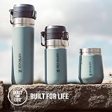 Stanley 1913 Quick Flip Stainless Steel Water Bottle 1.06L Azure view 6