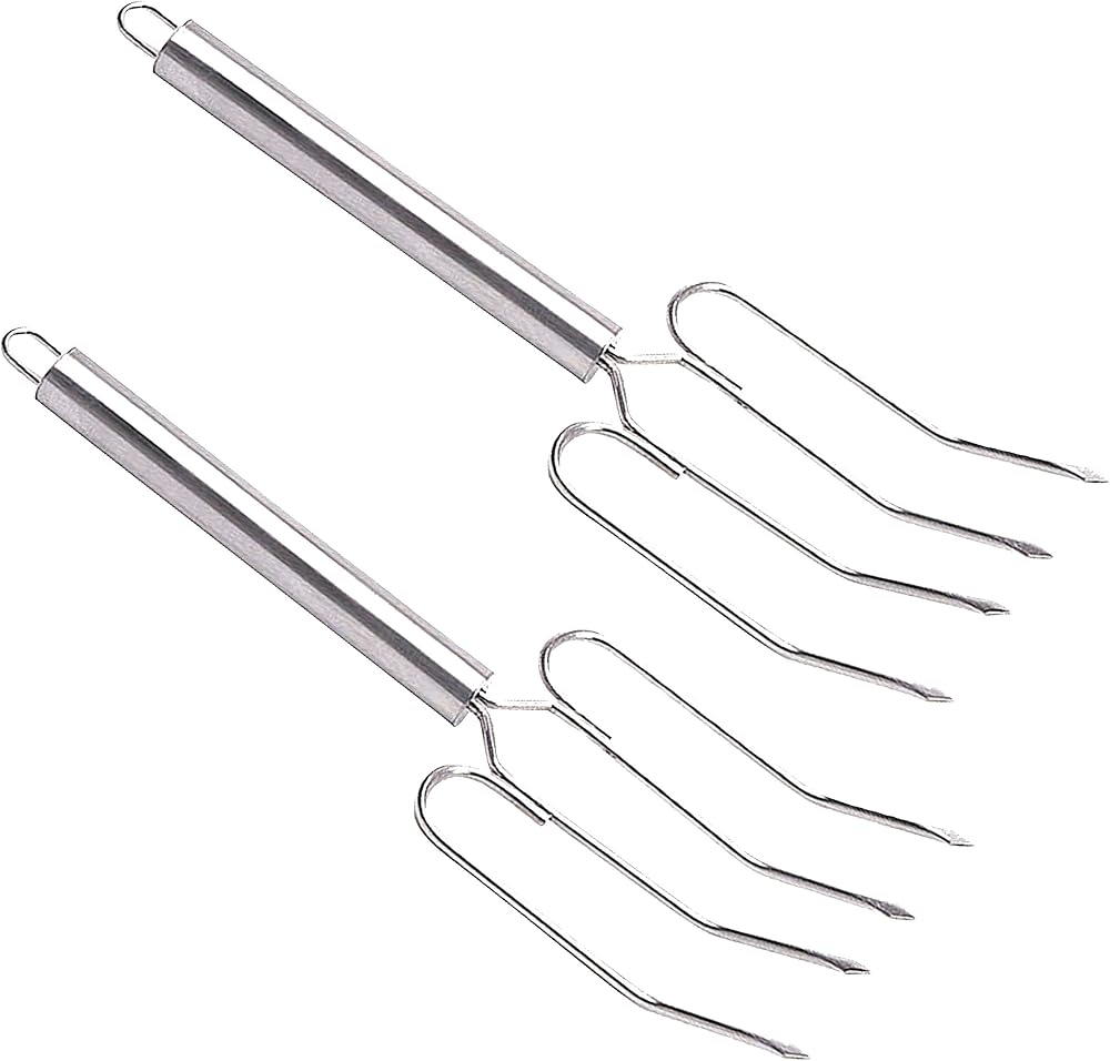 MasterClass Stainless Steel Meat Lifting Forks Set of 2 24 cm