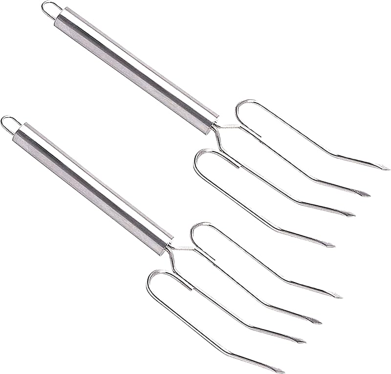 MasterClass Stainless Steel Meat Lifting Forks Set of 2 24 cm