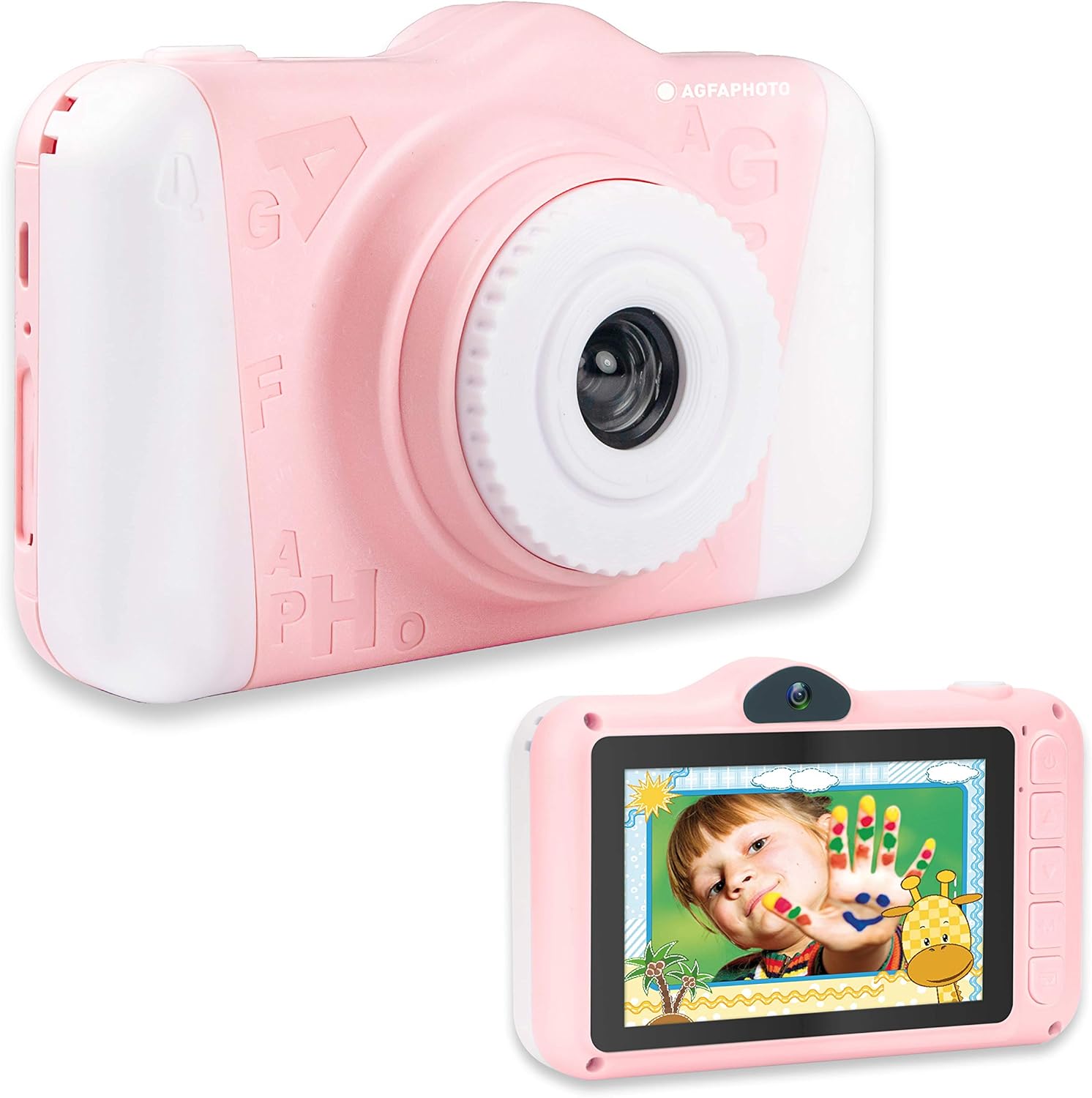AGFA ARKC2PK PHOTO Realikids Cam 2, Digital Camera for Children (12MP Photo, Video, 3.5 Inch LCD Screen, Photo Filters