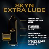 SKYN Extra Lube Condoms 10-Pack, SKYNFEEL Latex Free, Regular, 53mm Wide view 3