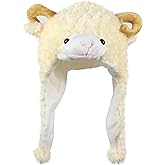 Bioterti Plush Fun Animal Hats One Size Cap Polyester With Fleece Lining