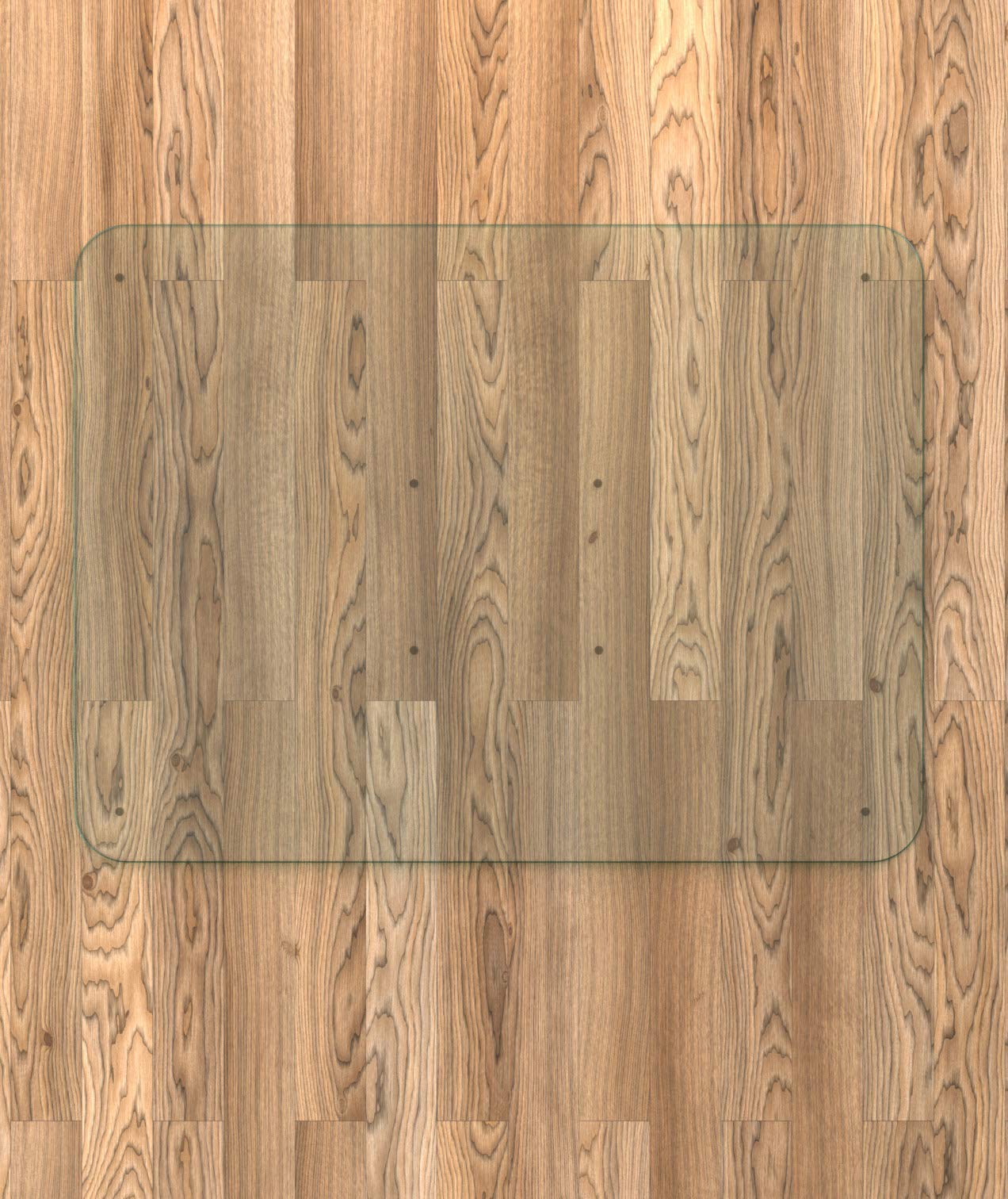 Premium Glass Office Chair Mat Vitrazza (36" x 48") SuperStrong