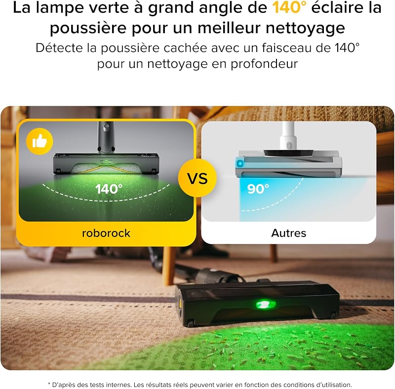 H60 Ultra Aspirateur Balai sans Fil, 210AW, 90 Min d’Autonomie