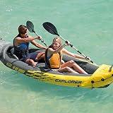 Intex Explorer K2 Kayak Yellow 2-Person Prior Model 400 lb Capacity view 9