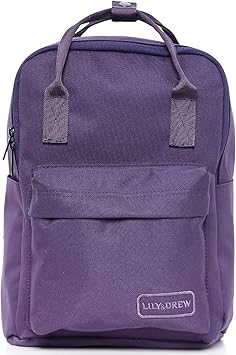 lily & drew lightweight canvas backpack