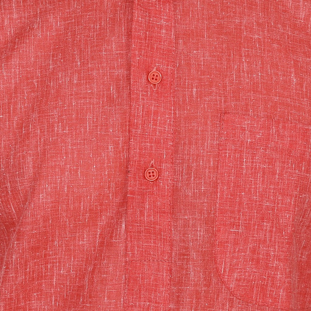 royal men's red linen cotton kurta pyjama set for comfort wear